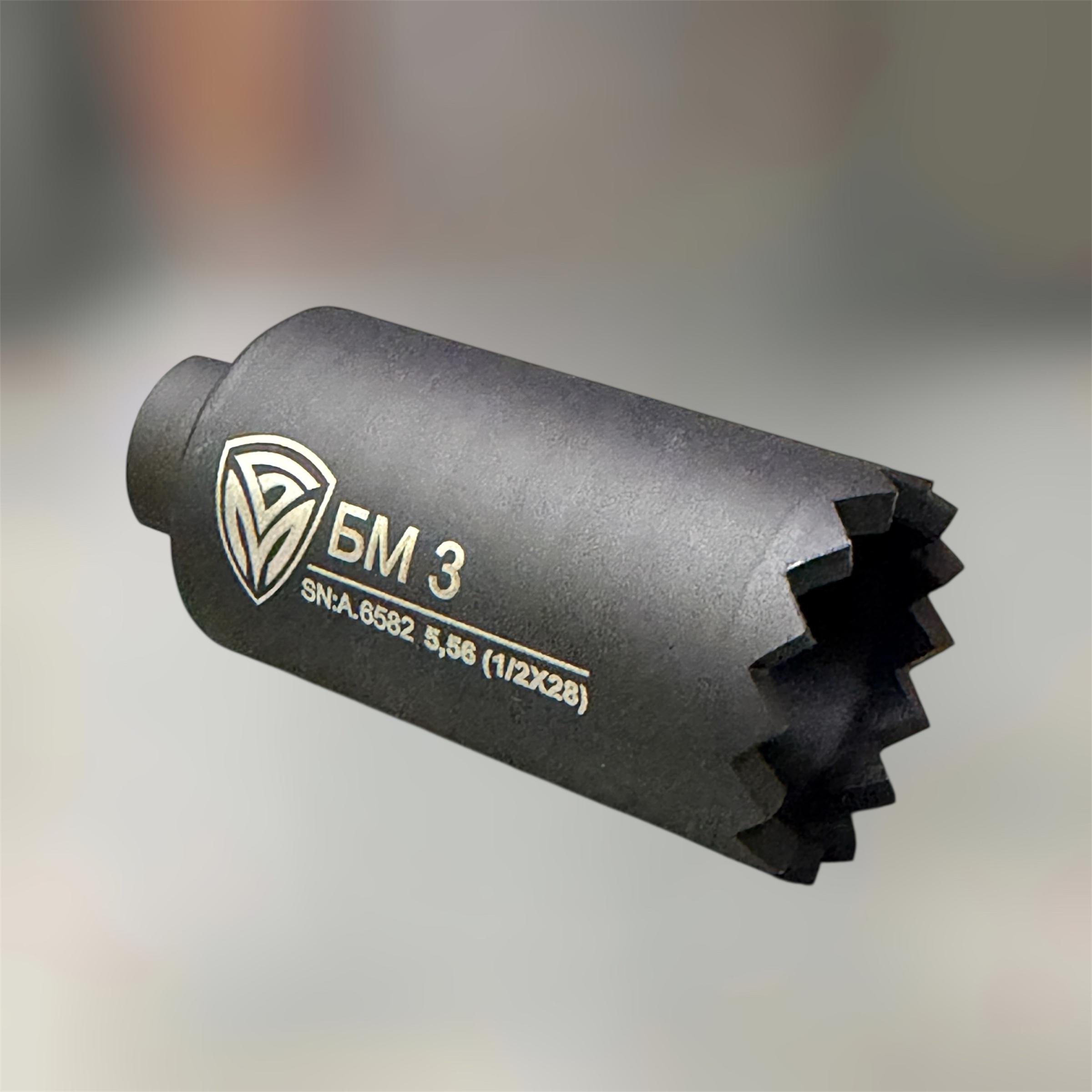 Пламягаситель БМ3 5.56/.223 резьба 1/2"х28 пламягаситель AR-15 (247469)