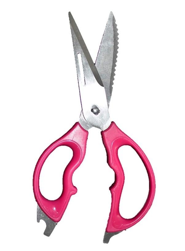 Ножницы кухонные KING 3в1 с орехолом и открывалкой 24,5 см/2 мм Красный (S‑2290)