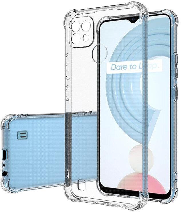 Прозрачный чехол UltraAir MultiCam для Realme C21Y (усиленный углами) (24240)