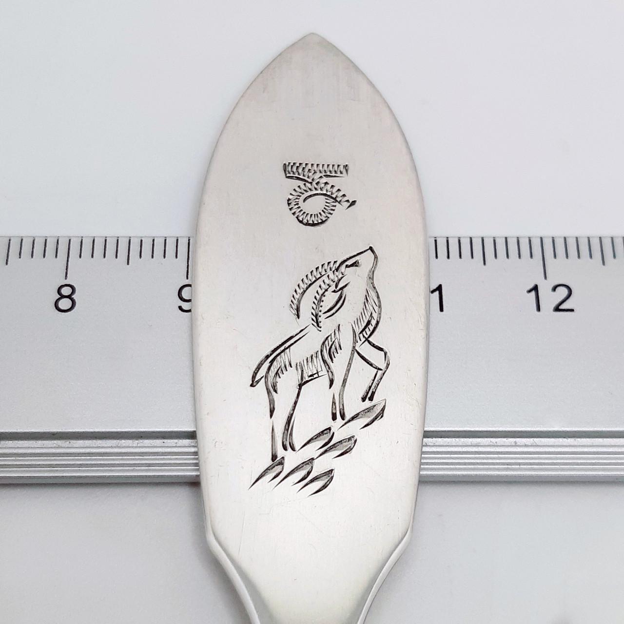 Ложка чайна срібло козеріг 925° 22,00 г (12202120) - фото 3 Ложка чайна срібло козеріг 925° 22,00 г (12202120) - фото 3