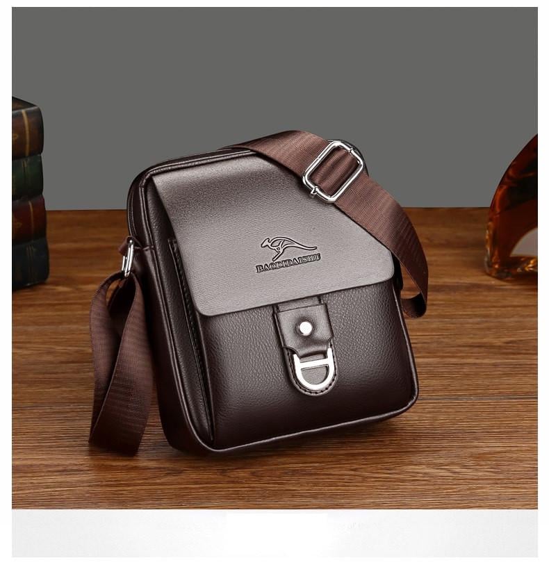 Мужская сумка Kangaroo с кольцом для ключей Коричневый