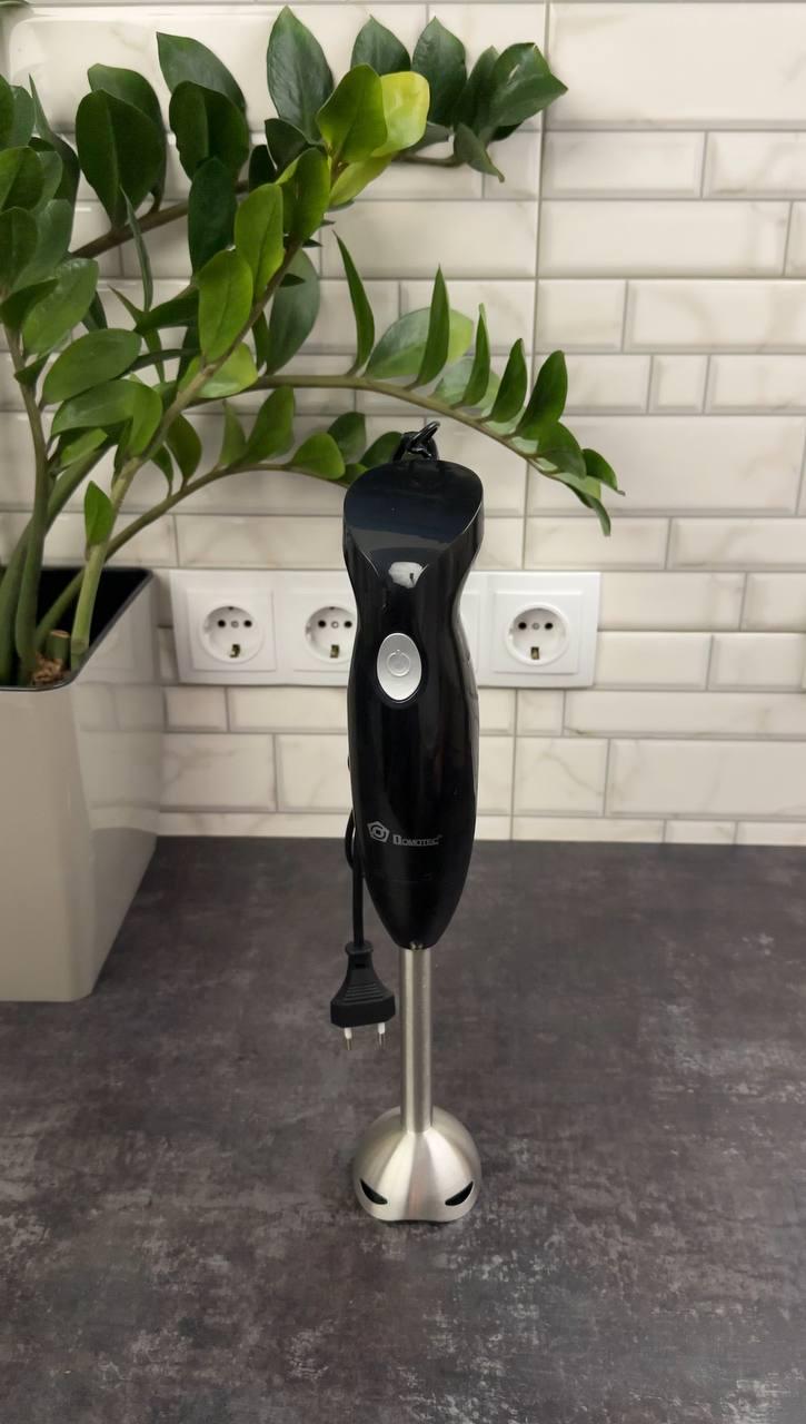 Блендер Domotec занурювальний металева нога 400 Вт Чорний (MS-5101)