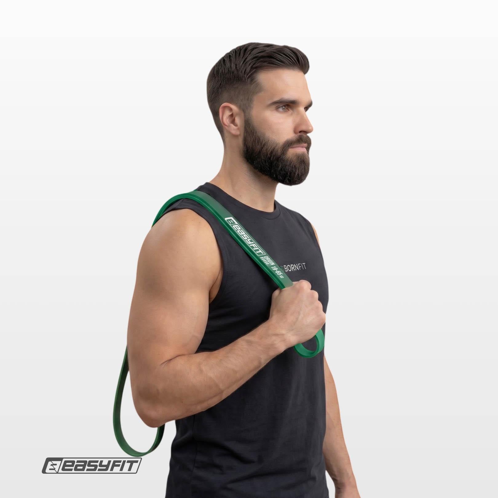 Гумова петля EasyFit Power Bands 19-65 кг для підтягувань Зелений (EFPB1965-Gr) - фото 9
