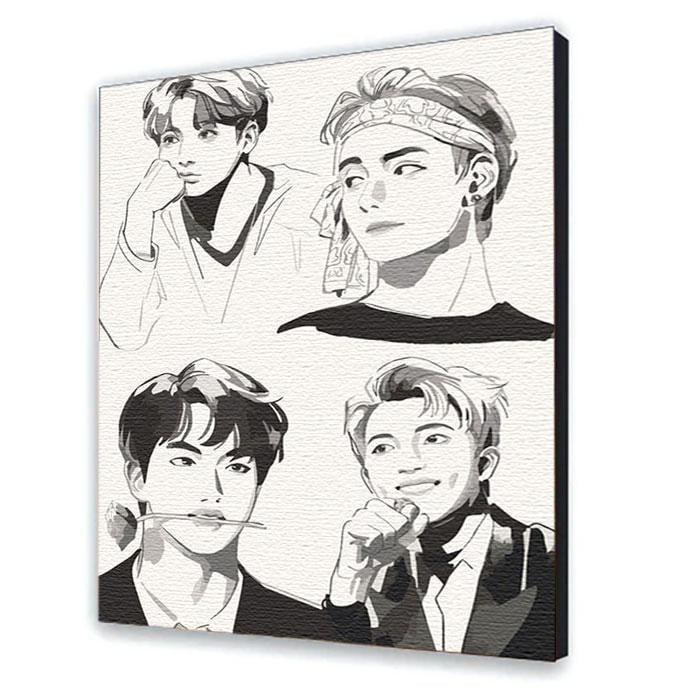 Картина за номерами ART CRAFT BTS. Fan Art 40х50 см (10278-AC)