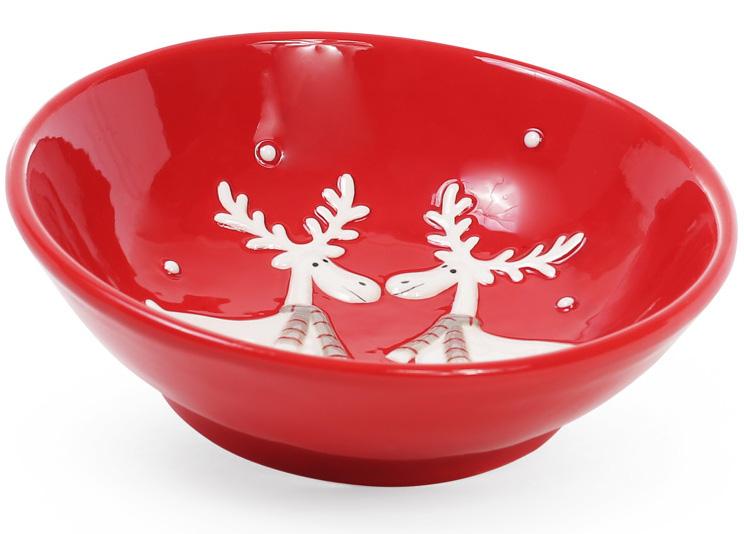 Набір керамічних піал Олені в шарфиках на червоному 350 мл 4 шт. (BD-834-143) - фото 2 Набір керамічних піал Олені в шарфиках на червоному 350 мл 4 шт. (BD-834-143) - фото 2