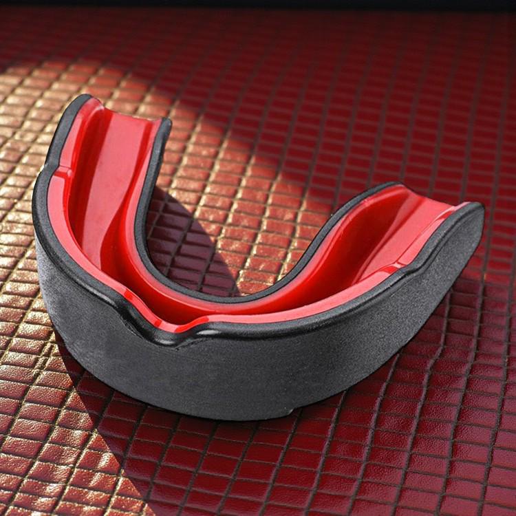 Капа ММА з термопластика GDragon Чорно-червоний (1_3_L_4) - фото 10