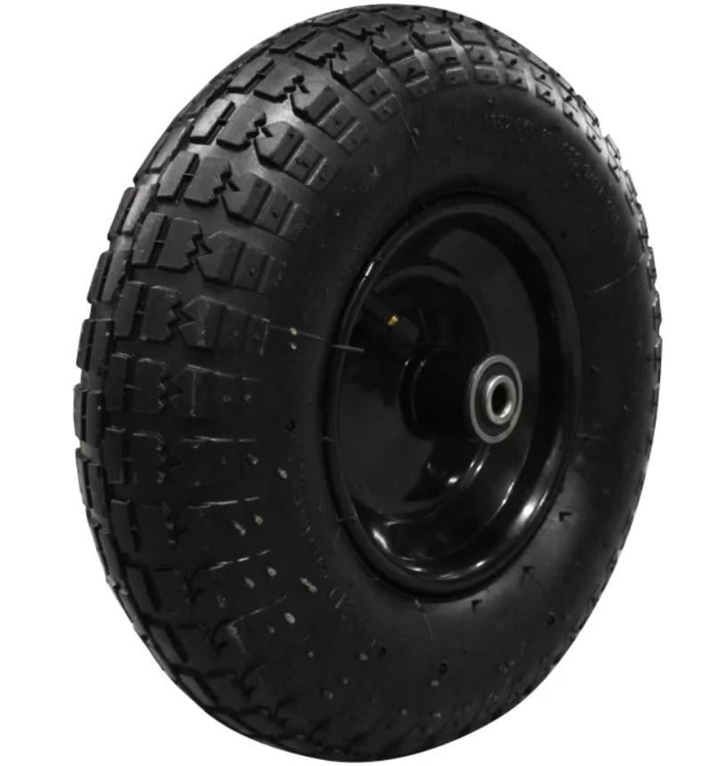 Колесо пневматическое BLUETOOLS 4х6 320 мм с диском и ось 12 мм Черный (23595)