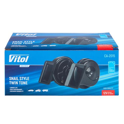 Сигнал електромагнітний равлик Vitol 12В 95 мм (CA-2015) (00000062593) - фото 4