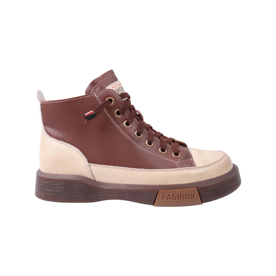 Кеды женские Li Fexpert коричневые из кожи (736-21DHC 37) - фото 3 Кеды женские Li Fexpert коричневые из кожи (736-21DHC 37) - фото 3