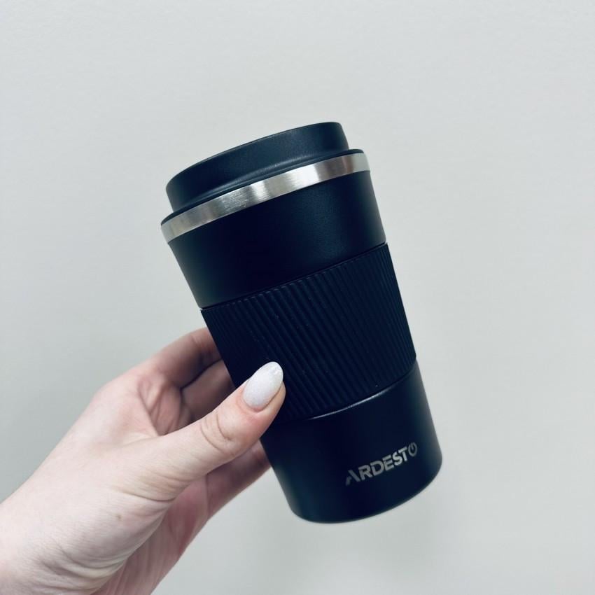 Термочашка з нержавіючої сталі 380 мл Ardesto Urban AR2638MB Чорний (2582045782) - фото 4 Термочашка з нержавіючої сталі 380 мл Ardesto Urban AR2638MB Чорний (2582045782) - фото 4