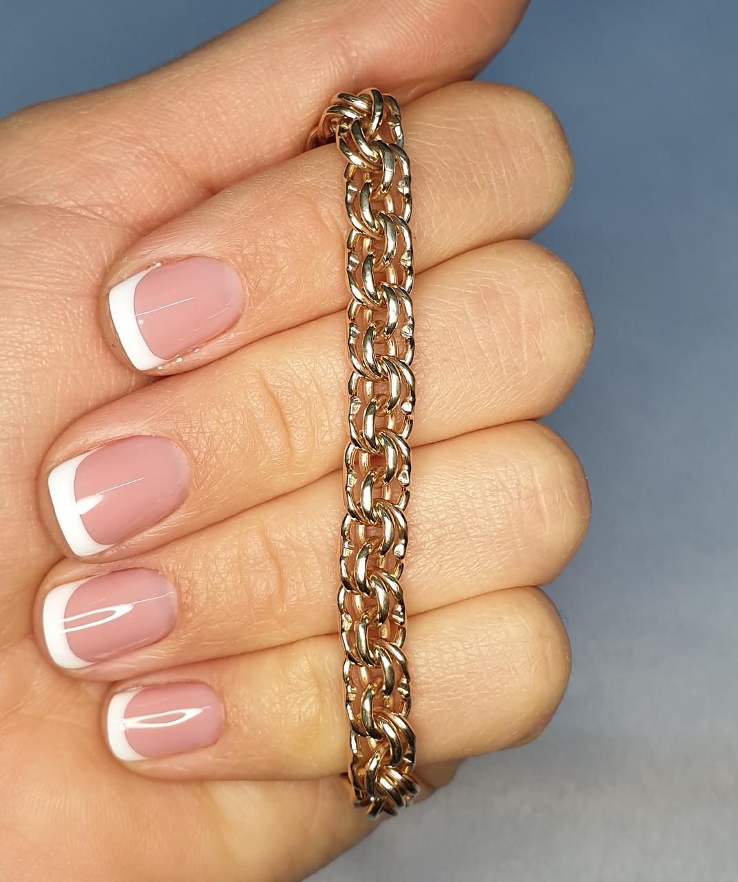 Браслет позолоченный Бисмарк р. 22 21,94 г