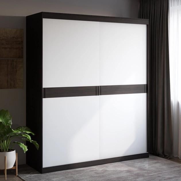 Шафа-купе Еверест Соната-1800 2-х дверна Венге/Білий (е-20464) Шафа-купе Еверест Соната-1800 2-х дверна Венге/Білий (е-20464)