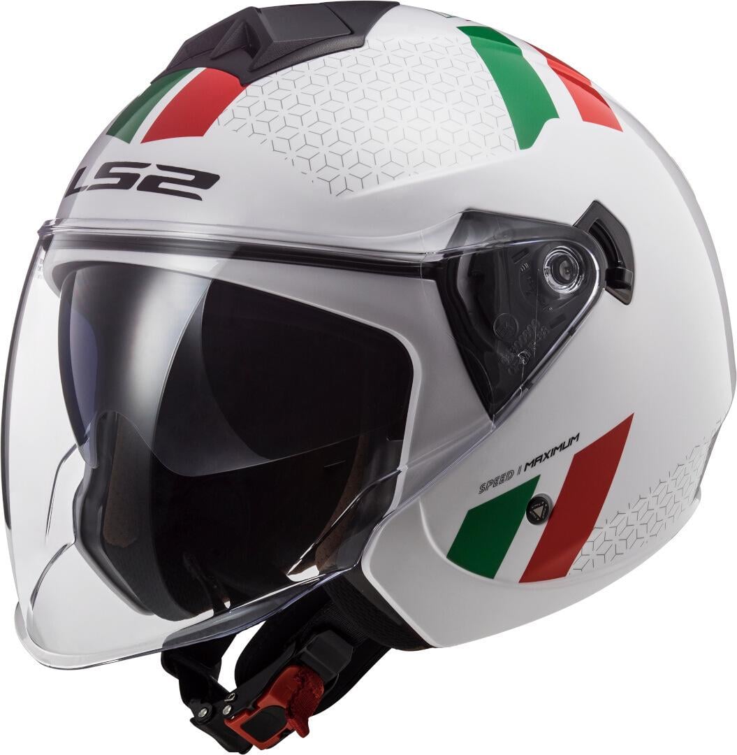Мотошлем LS2 OF573 Twister 2 COMBO XL White/Green/Red (13856)