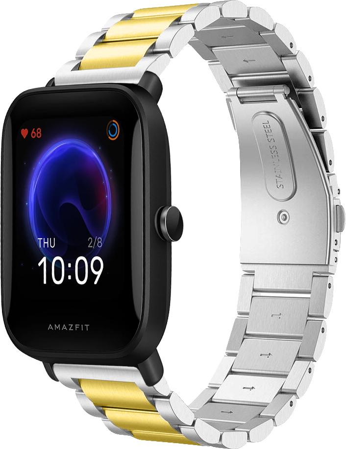 Металлический Ремешок Shain Line для Amazfit Bip U Pro Silver Gold (28118-67)
