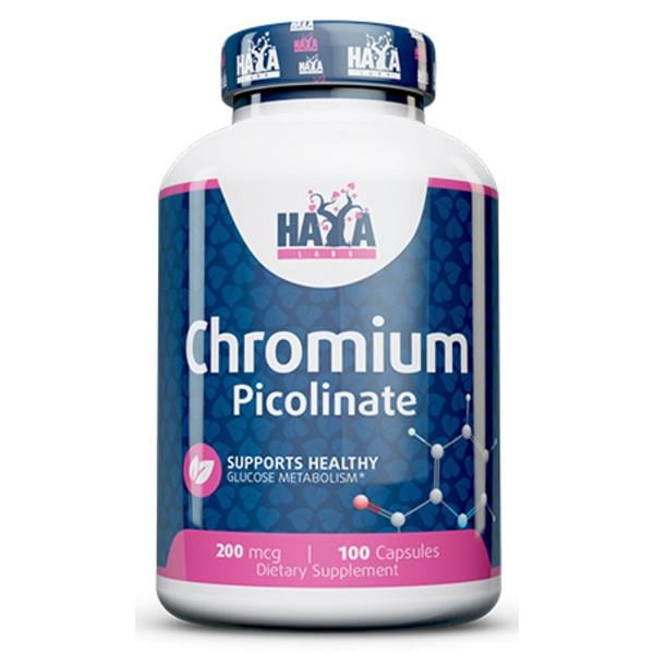 Хром Пиколинат Haya Labs Chromium Picolinate 200 mg 100 capsules