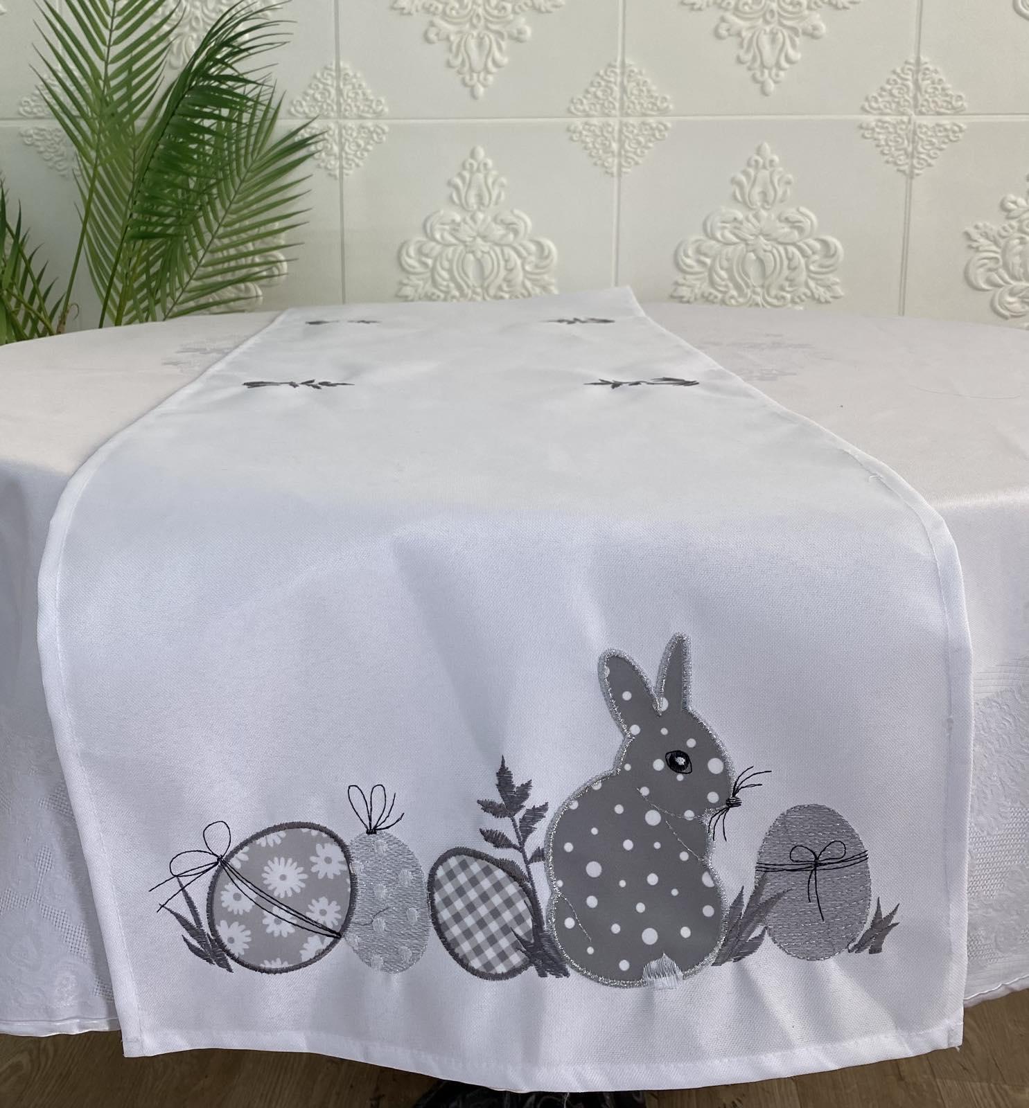 Дорожка пасхальная 40x160 см Easter Bunnies CN21732 White (CN15617)