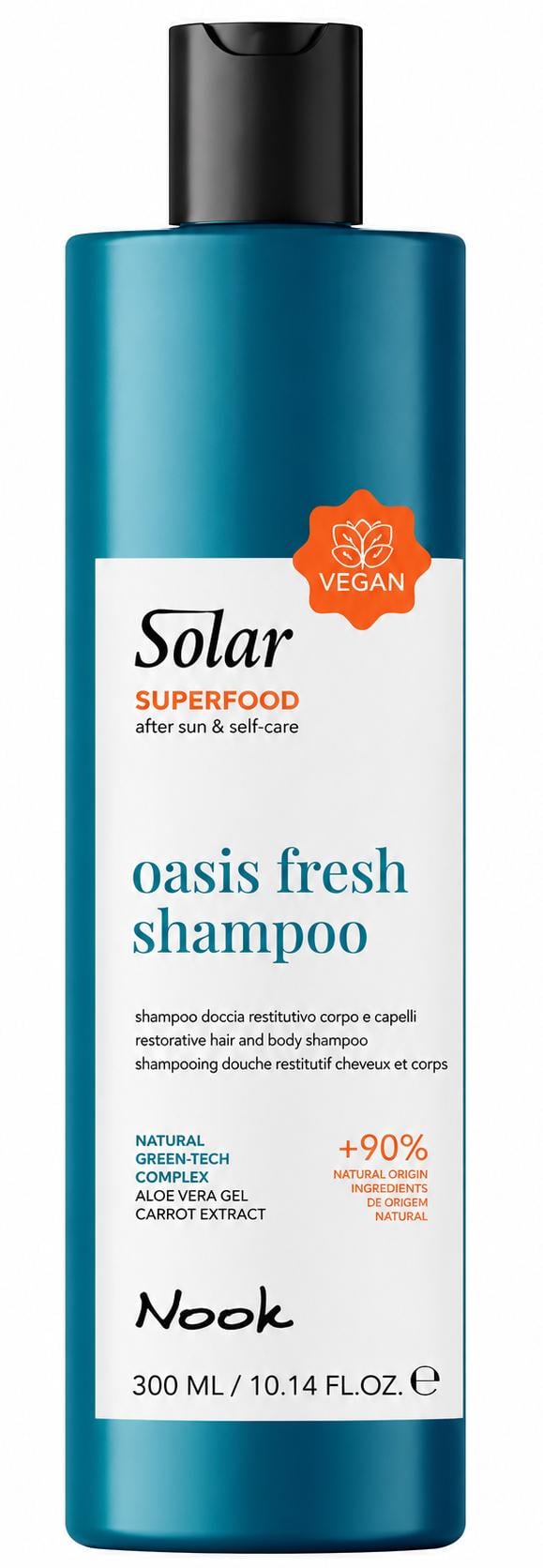 Шампунь для волос и тела восстановительный Nook SOLAR SUPERFOOD 300 мл (13958)