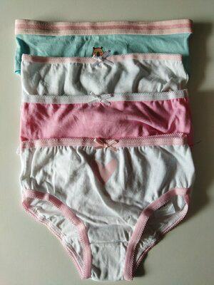 Комплект трусиків PRIMARK на дівчинку 4 шт. на 3-4 роки