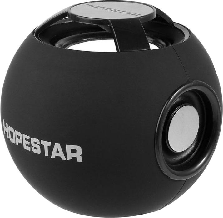 Портативная Bluetooth колонка Hopestar H46 акустическая система шар с ФМ MP3 USB Черный