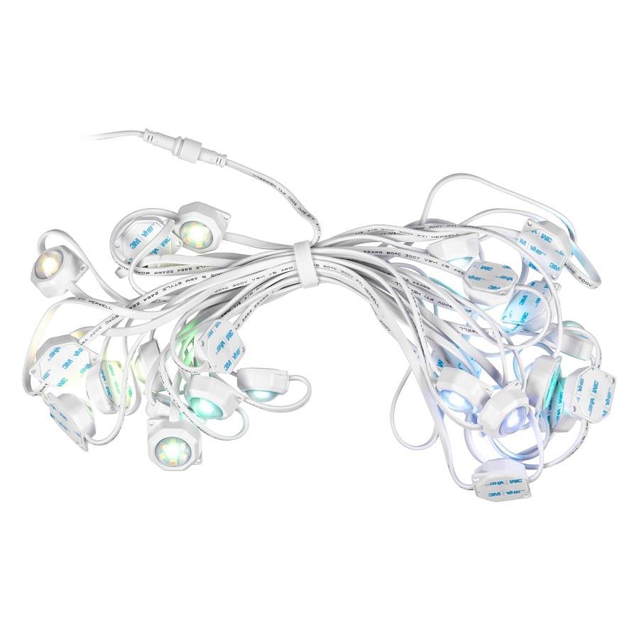 Гірлянда світлодіодна Twinkly Permanent Light RGB72 Smart 72 лампи з білим кабелем 30 м (TWPL072STP)