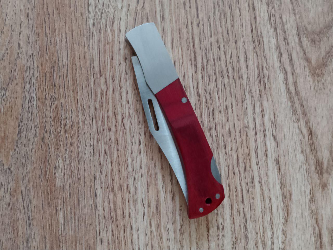 Нож выкидной с чехлом/фиксатором 19, 5 см Красный (4) - фото 6 Нож выкидной с чехлом/фиксатором 19, 5 см Красный (4) - фото 6