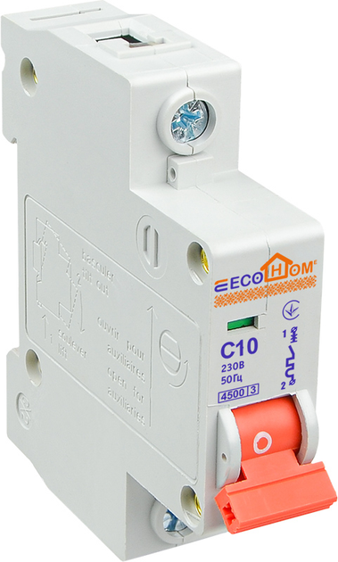 Автоматичний вимикач ECOHOME 1p C 10A - фото 3