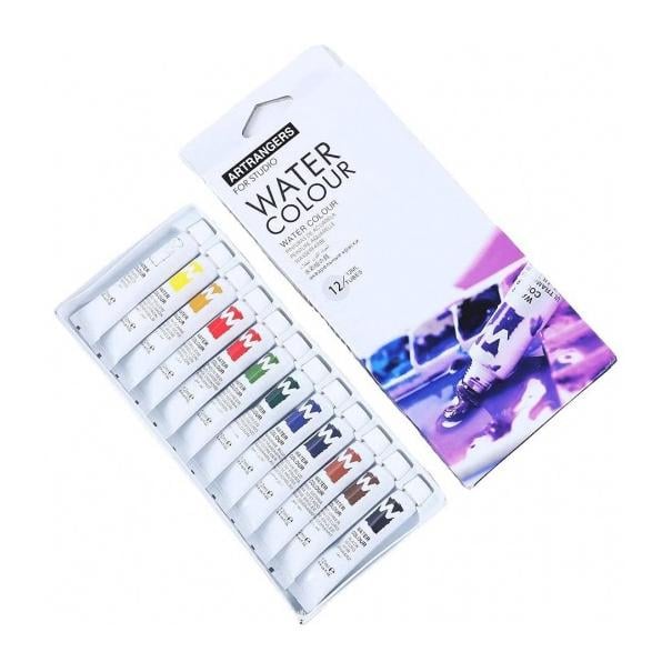 Акварельные краски для рисования ART RANGERs набор 12 цветов в тубах по 12 мл (PW31.12012)