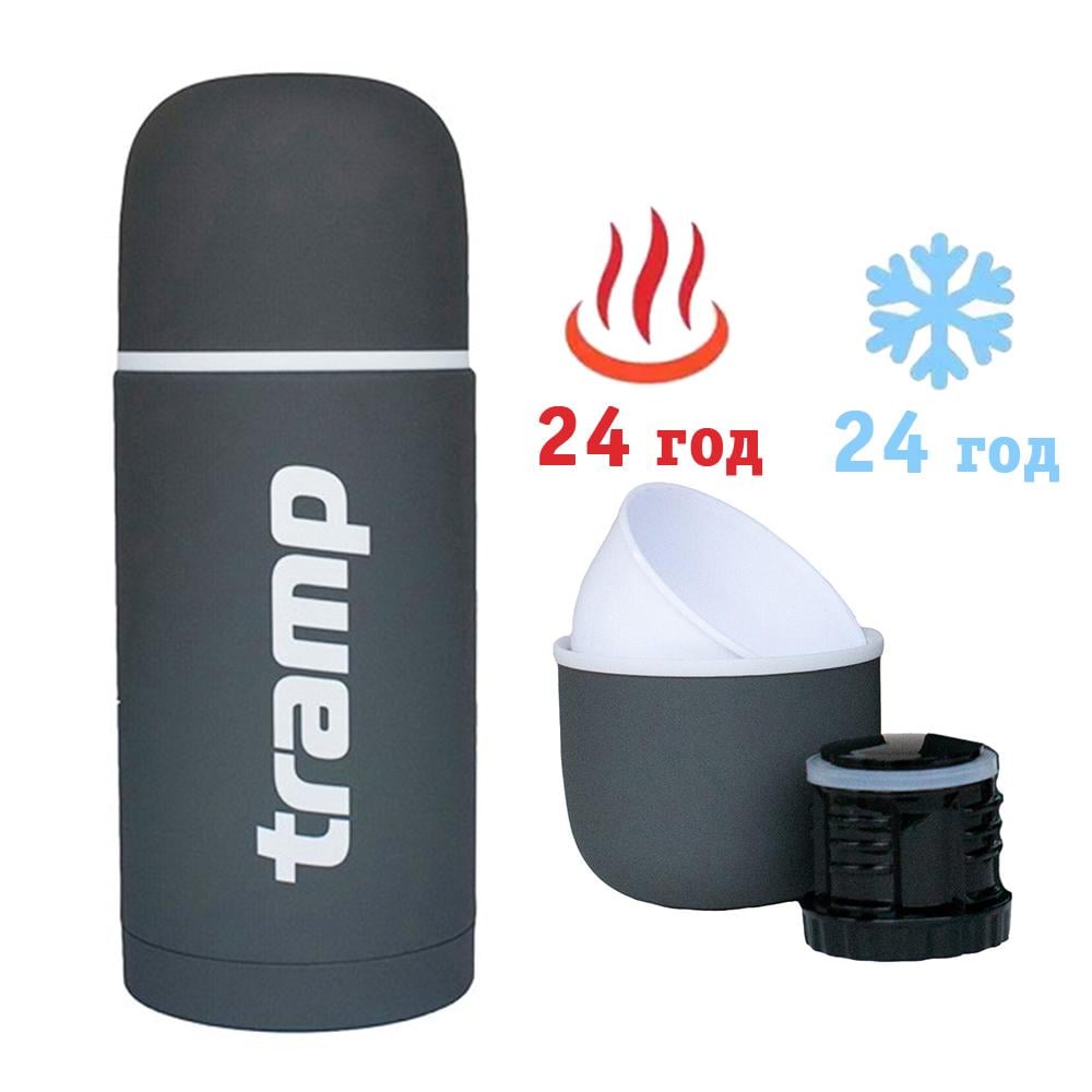 Термос Tramp Soft Touch 1 л Сірий (TRC-109-grey) - фото 2 Термос Tramp Soft Touch 1 л Сірий (TRC-109-grey) - фото 2