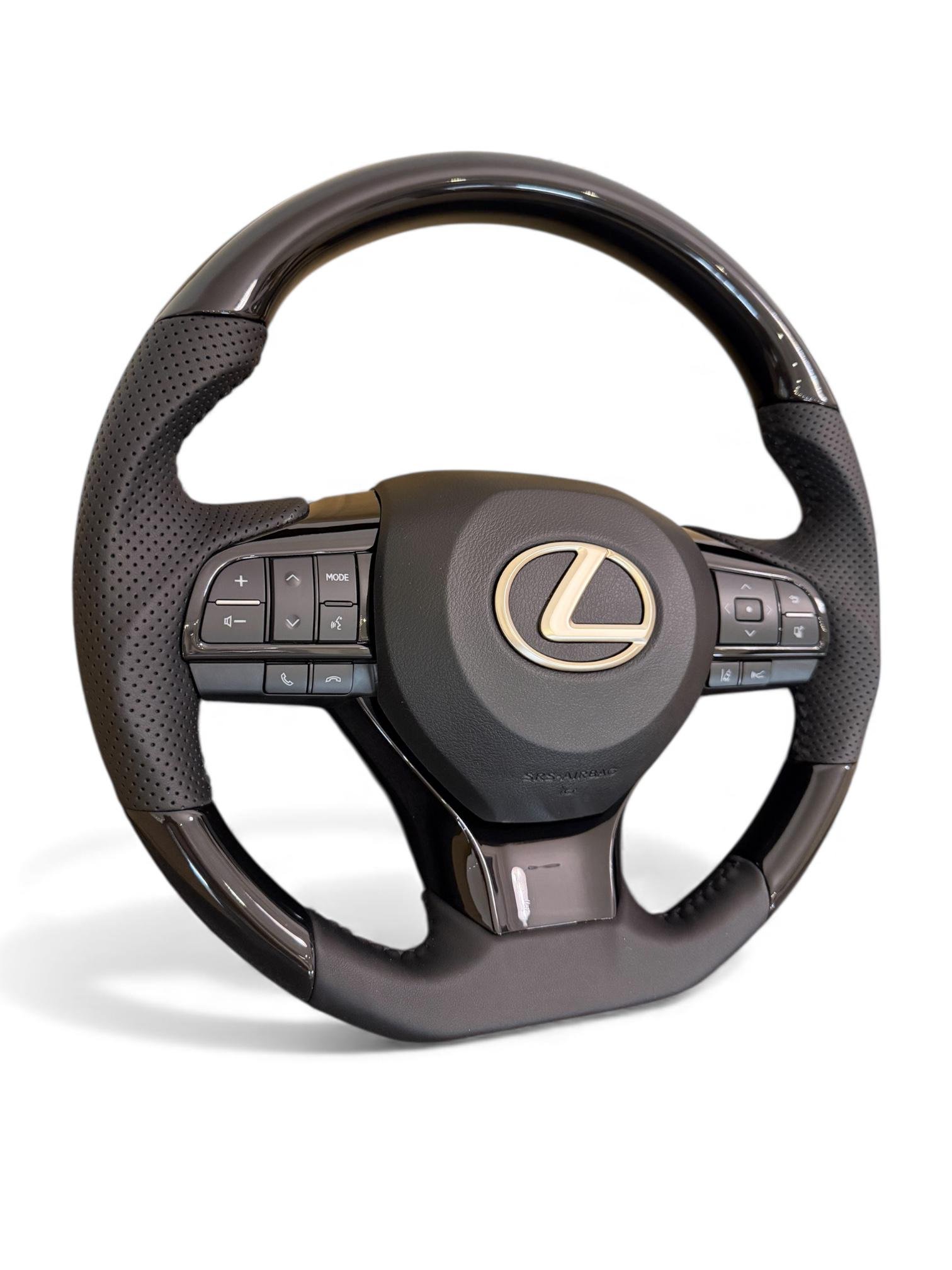 Руль анатомический для Lexus LX570/GX460 рояльный лак в стиле рестайлинга LX570 логотип хром (30779874) - фото 2 Руль анатомический для Lexus LX570/GX460 рояльный лак в стиле рестайлинга LX570 логотип хром (30779874) - фото 2