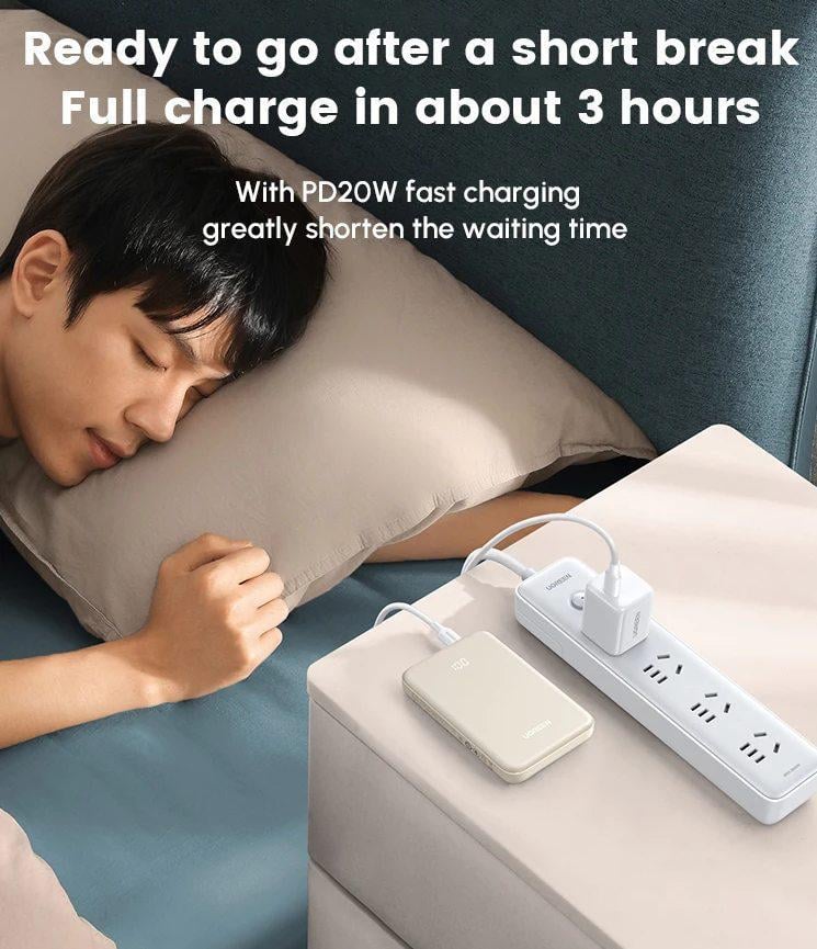 Повербанк UGREEN PB507 10000 mAh 22.5 ват Бежевий (30104806) - фото 3 Повербанк UGREEN PB507 10000 mAh 22.5 ват Бежевий (30104806) - фото 3