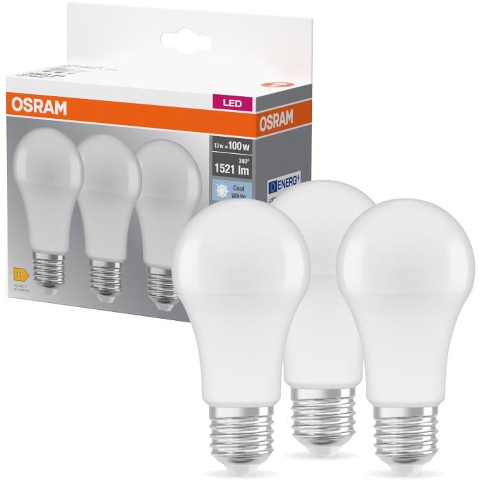 Лампочка OSRAM LED E27 13 Вт 4000К 3 шт. (iz15787)