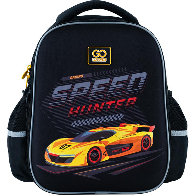 Рюкзак шкільний GoPack Education Speed Hunter 34,5х26х12,5 см 12 л Чорний (GO24-165S-3)