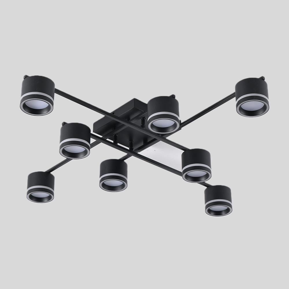 Люстра на 8 ламп ESLLSE GELA GX53 820x820x140 мм Чорний (10521) - фото 6