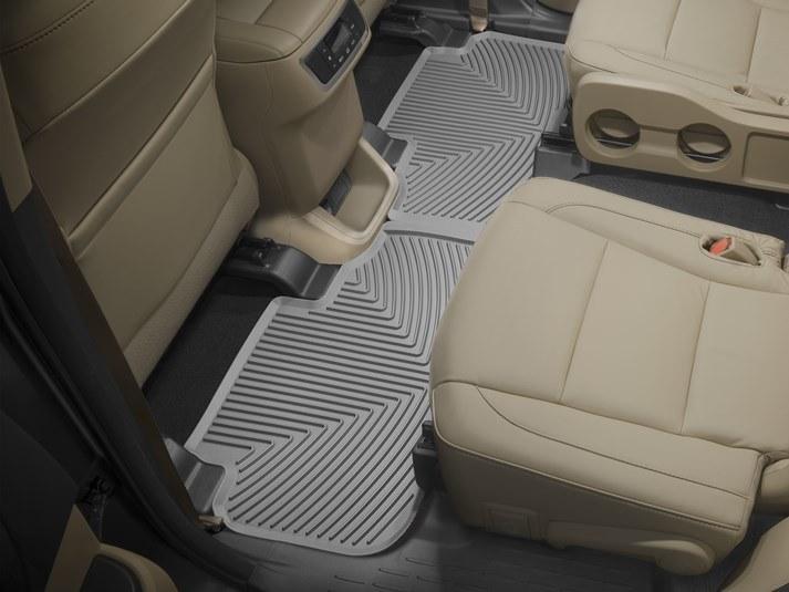 Ковер автомобильный задний резиновый WeatherTech W334GR Toyota Highlander 2014-2019 Серый (1185135736)