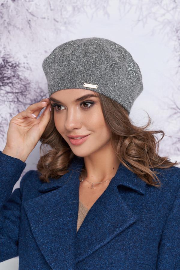 Берет с люрексом Braxton Наиля женский Темно-серый (4908)