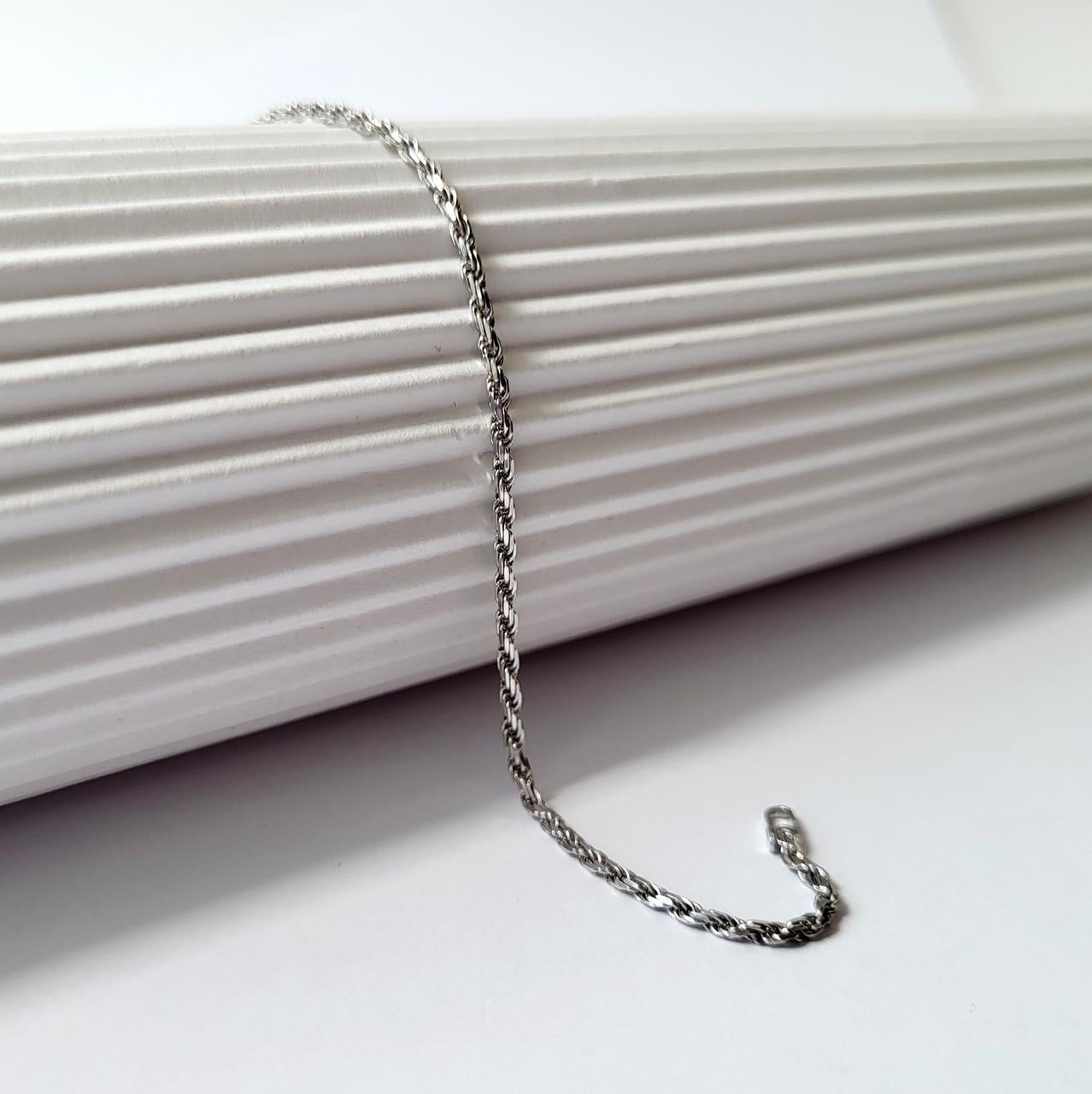 Браслет Жгут без камней серебро 18 см 925 пробы 2 г (802р2/18)