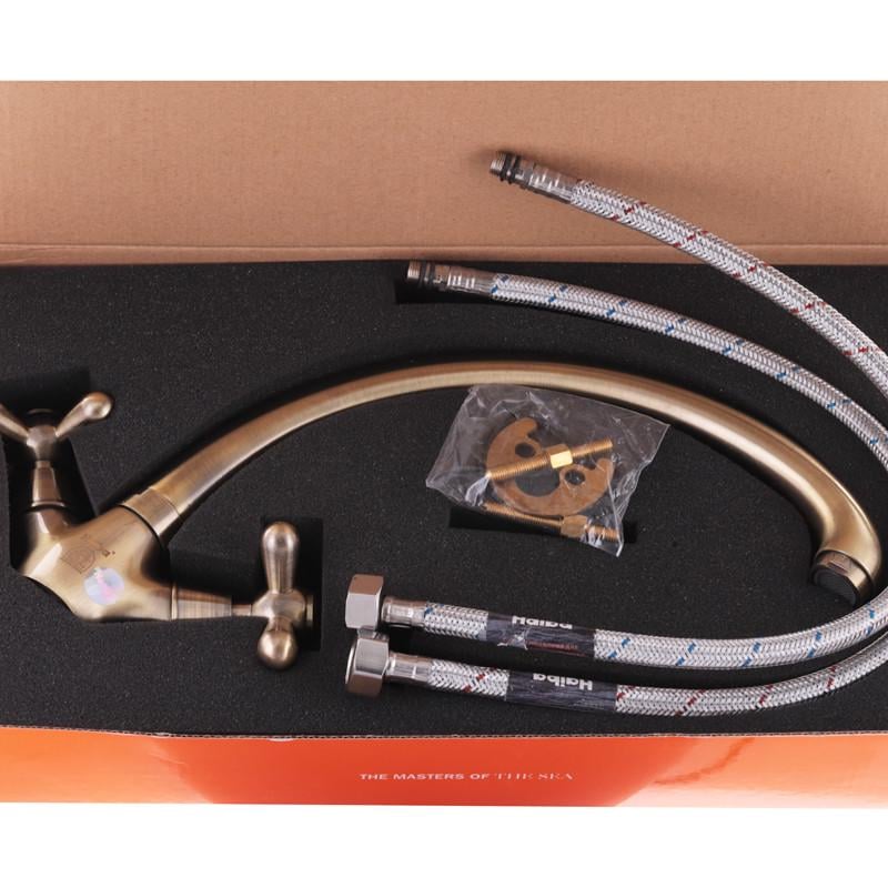 Змішувач для кухні Haiba DOMINOX 273 Бронзовий (HB0082) - фото 2 Змішувач для кухні Haiba DOMINOX 273 Бронзовий (HB0082) - фото 2