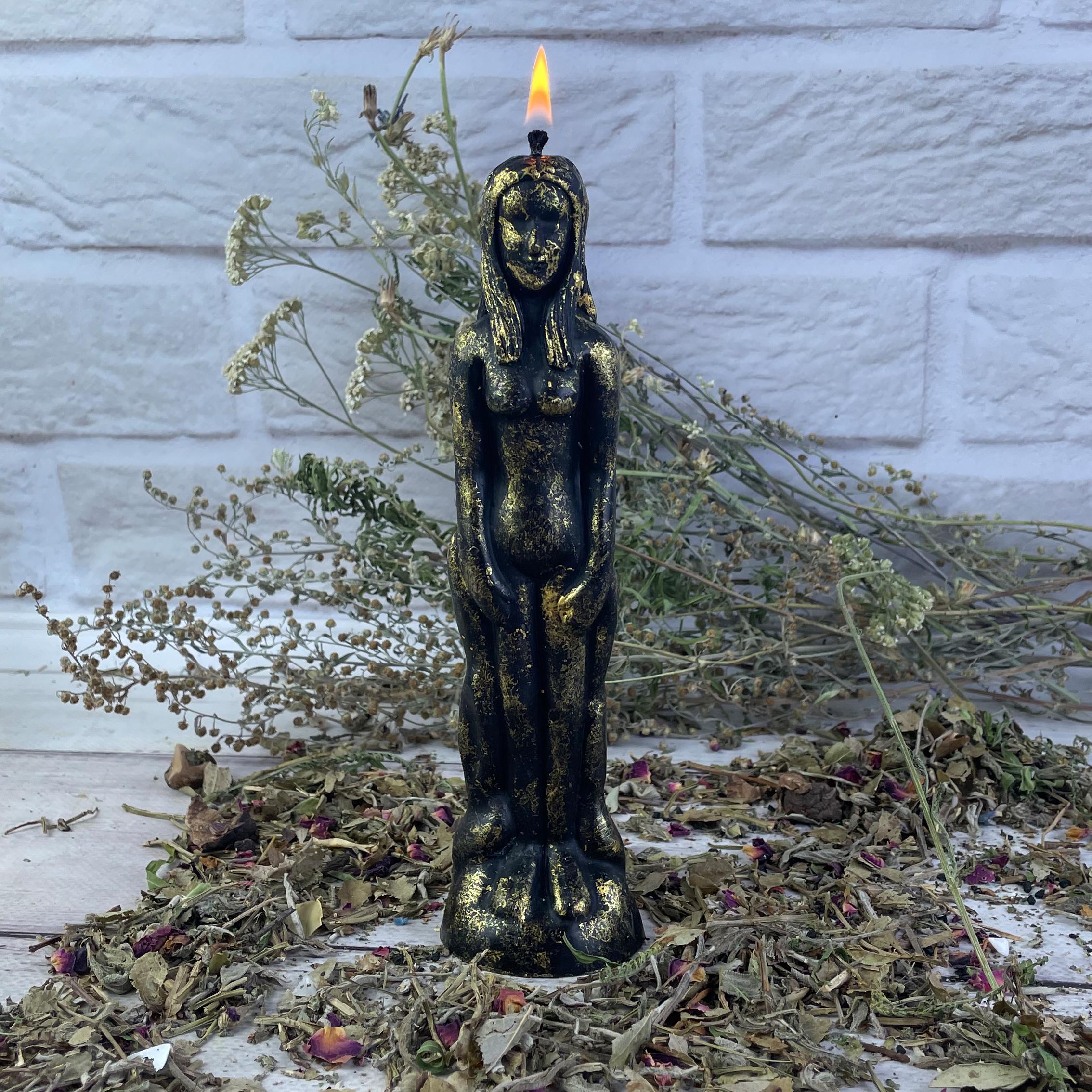 Свеча восковая Вольт Золотой (795)