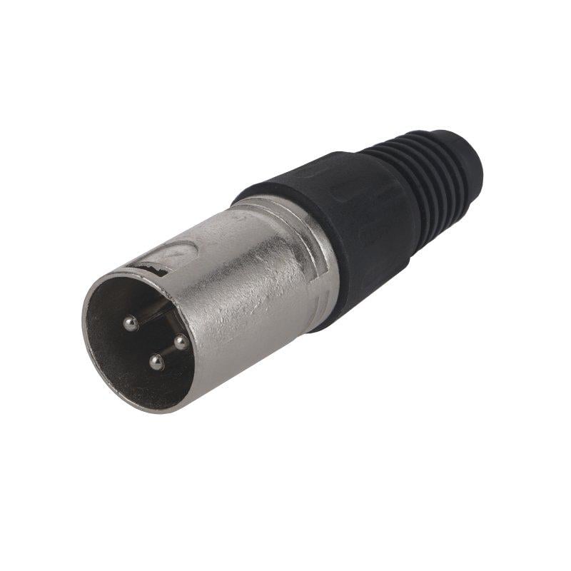 Штекер XLR 3pin на кабель Черный (A262005)