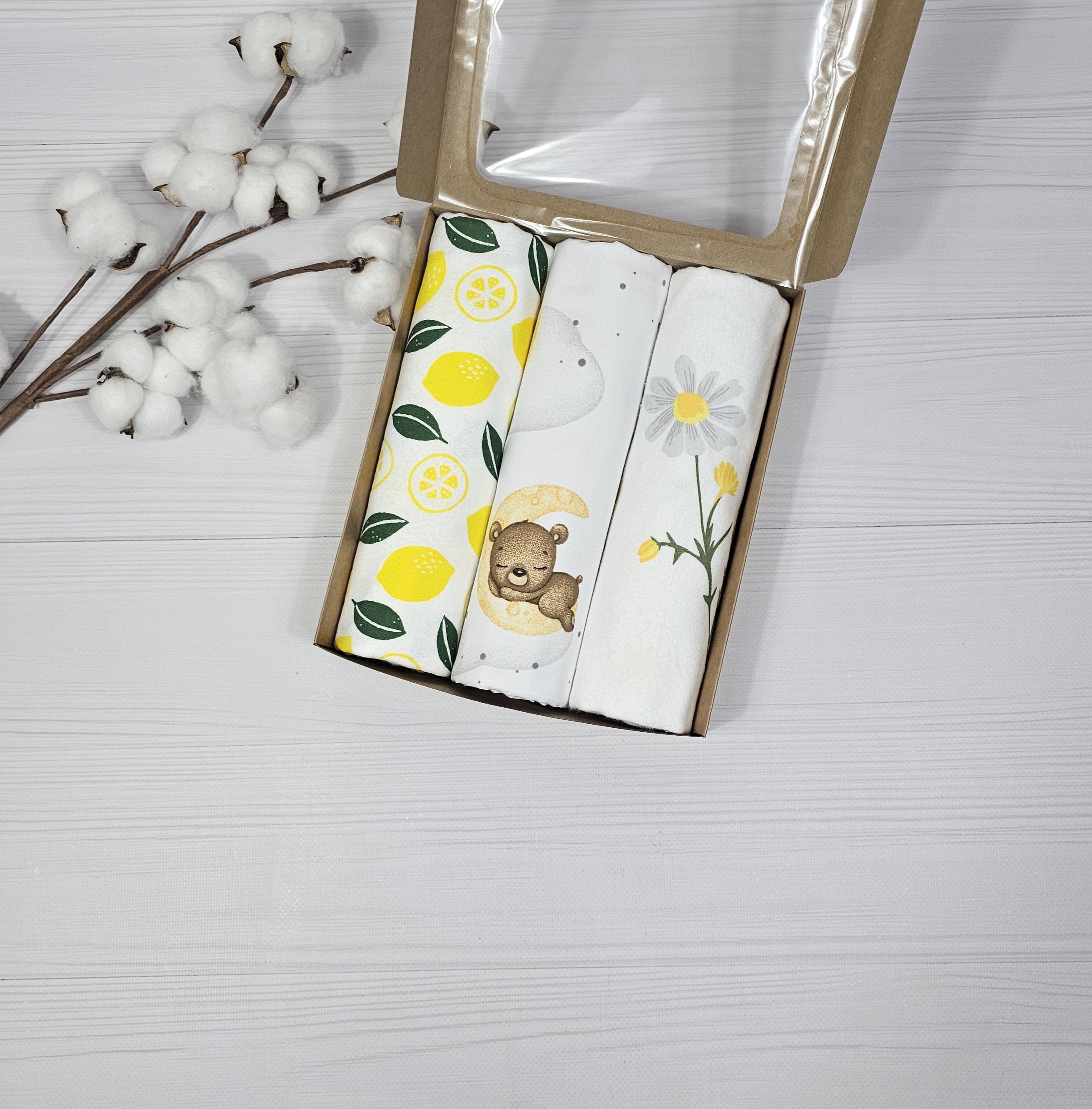 Набор пеленок детских a.l.babybox Лунные Пушистики 50х80/100х80 см 3 шт. (30464631)