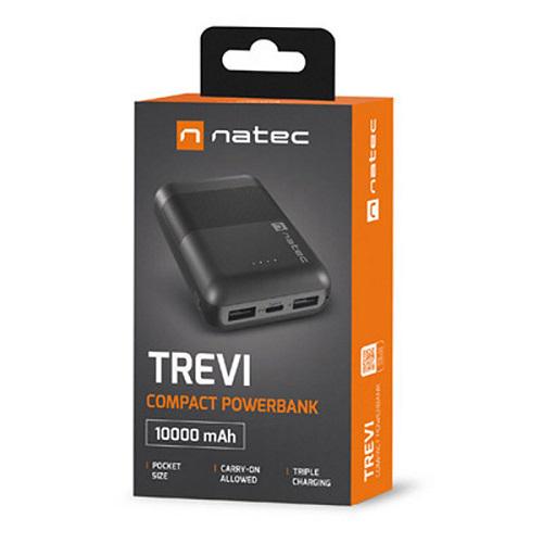 Портативний зарядний пристрій Natec 10000 mAh Trevi Compact Black (NPB-1941) - фото 5