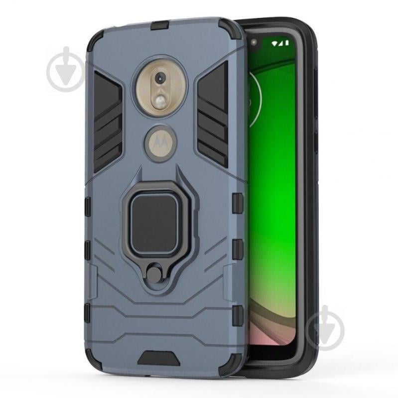 Чехол Ring Armor для Motorola Moto G7 Play Blue (arbc6924) - фото 2