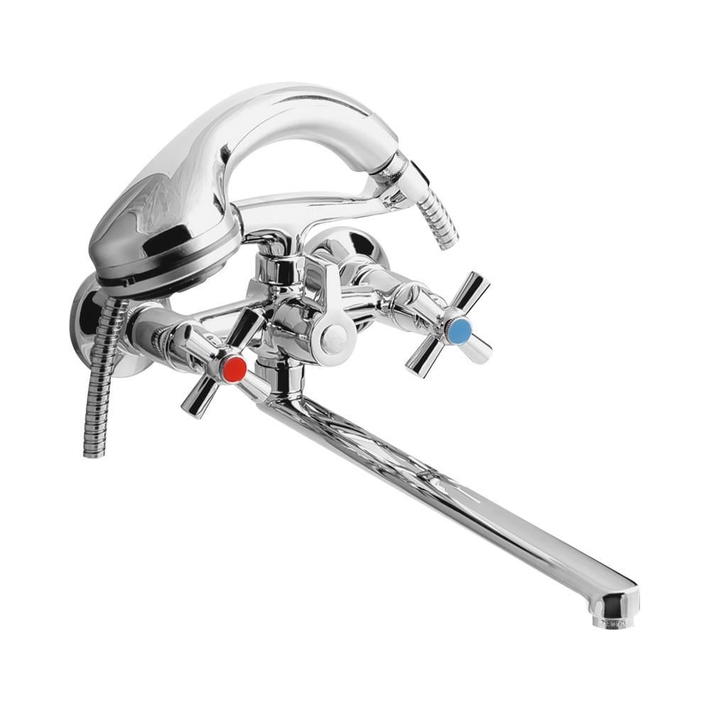 Смеситель для ванны двухвентильныйс длинным изливом WAL PRO2-E422 Смеситель для ванны двухвентильныйс длинным изливом WAL PRO2-E422