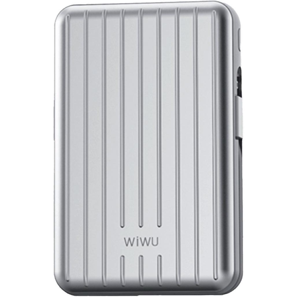 Внешний аккумулятор WiWU Trunk Series PP03 10000 mAh 22,5W Silver (6936686410830)
