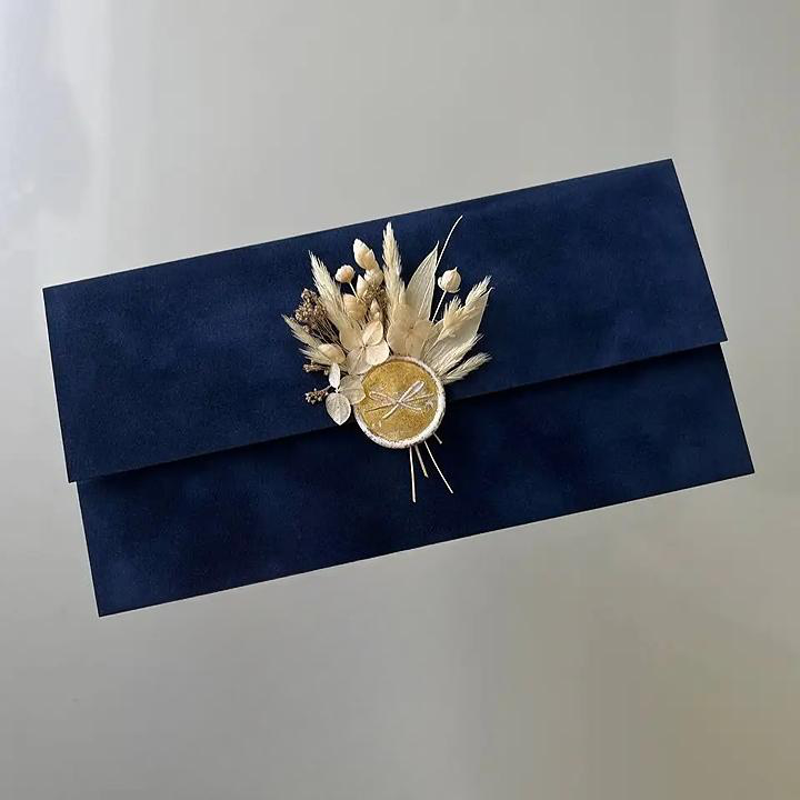 Конверт оксамитовий з підкладкою 20,9х10,5 см на магнітній застібці з декором Темно-синій (2491409618) Конверт оксамитовий з підкладкою 20,9х10,5 см на магнітній застібці з декором Темно-синій (2491409618)