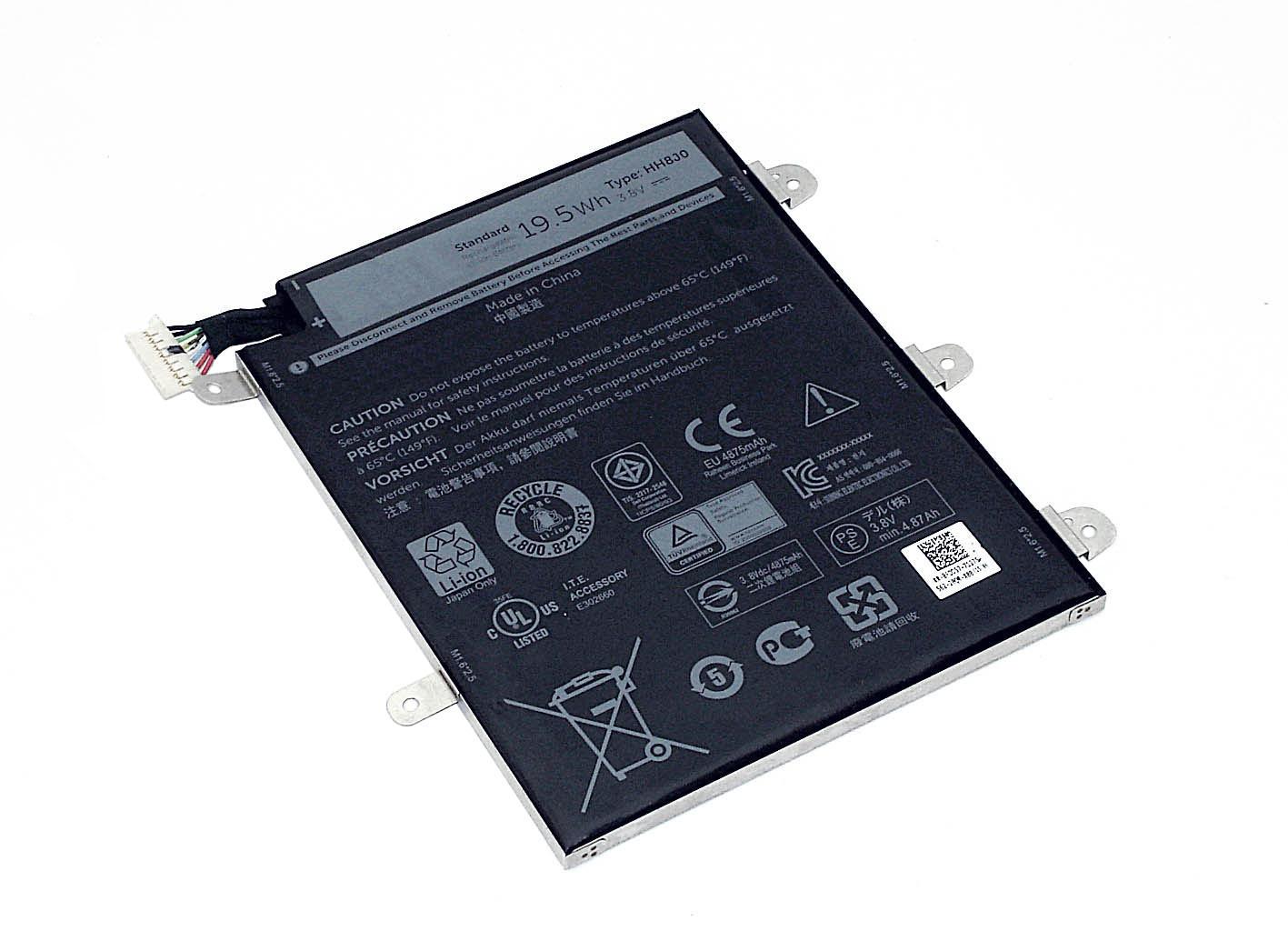 Аккумулятор для ноутбука Dell WXR8J Venue 8 Pro 5855 3,8 V 5190 mAh Аккумулятор для ноутбука Dell WXR8J Venue 8 Pro 5855 3,8 V 5190 mAh