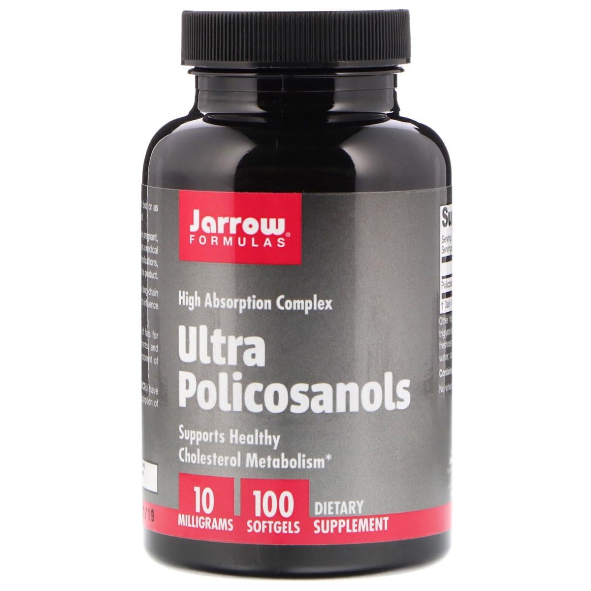 Поликозанол Jarrow Formulas Ultra Policosanols 10 Мг 100 желатиновых капсул (JRW20018)
