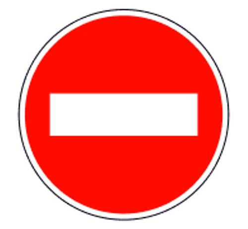 Дорожній знак 3.21 700мм В'їзд заборонено (pfz-3.21-700)