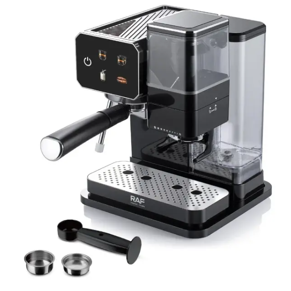 Кофемашина RAF R-0204 1350 Вт с механическим управлением Черный (31627455)