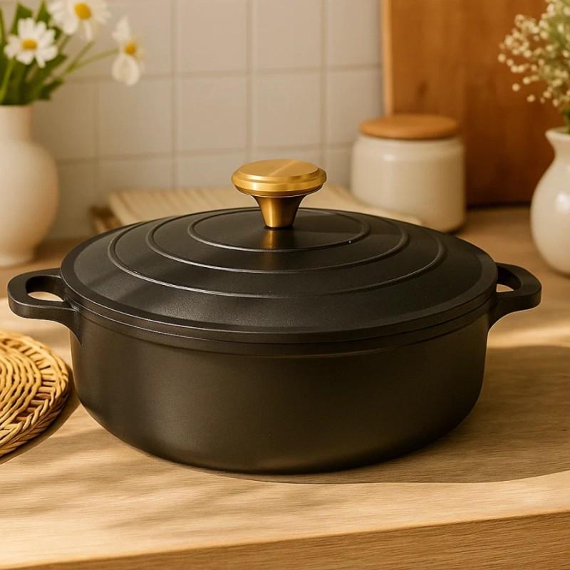 Сотейник Edenberg с EB-12098 антипригарным мраморным покрытием и металлической крышкой 32x8,3 см 5,8 л Черный (EB-12098) Сотейник Edenberg с EB-12098 антипригарным мраморным покрытием и металлической крышкой 32x8,3 см 5,8 л Черный (EB-12098)